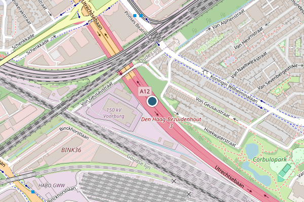 Politie-melding op Voorburg op 15 juli, kaart-overzicht