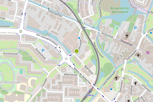 Ambulance-melding op Bijdorplaan, Zoetermeer op 15 juli, kaart-overzicht