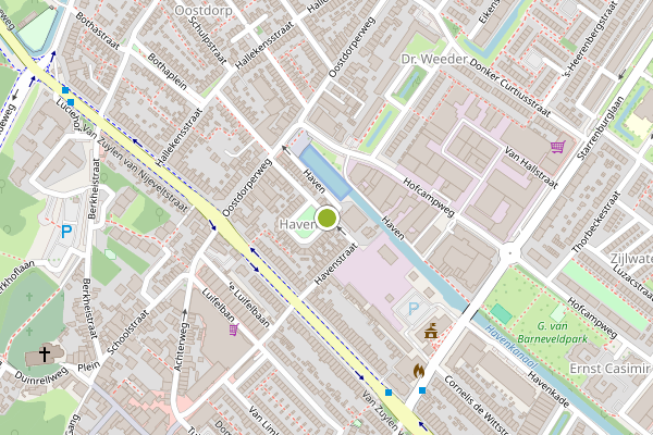 Ambulance-melding op Havenstraat, Wassenaar op 15 juli, kaart-overzicht