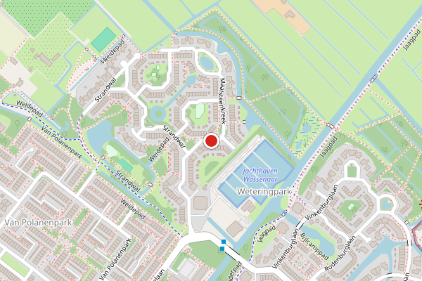 Brandweer-melding op Klokbekerkreek, Wassenaar op 15 juli, kaart-overzicht