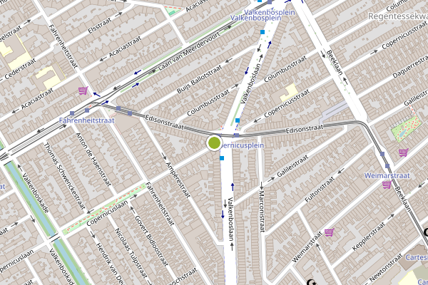 Ambulance-melding op Copernicusstraat, Den Haag op 16 juli, kaart-overzicht