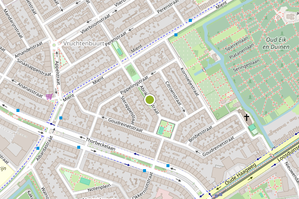 Ambulance-melding op Abrikozenstraat, Den Haag op 16 juli, kaart-overzicht