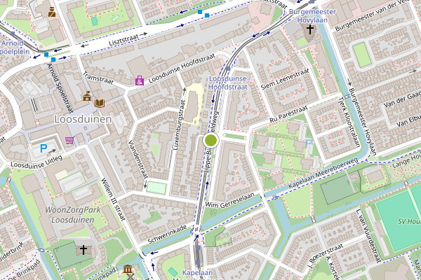 Ambulance-melding op Lippe-Biesterfeldweg, Den Haag op 16 juli, kaart-overzicht