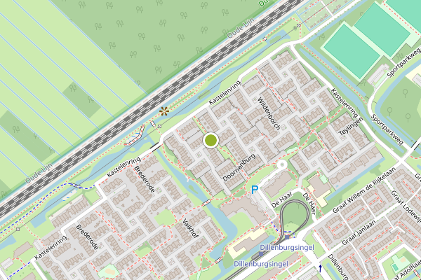 Ambulance-melding op Doornenburg, Leidschendam op 16 juli, kaart-overzicht