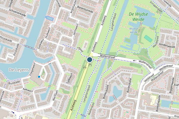 Politie-melding op Azieweg, Zoetermeer op 16 juli, kaart-overzicht