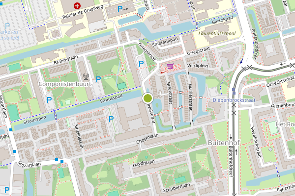 Ambulance-melding op Ravelstraat, Delft op 16 juli, kaart-overzicht