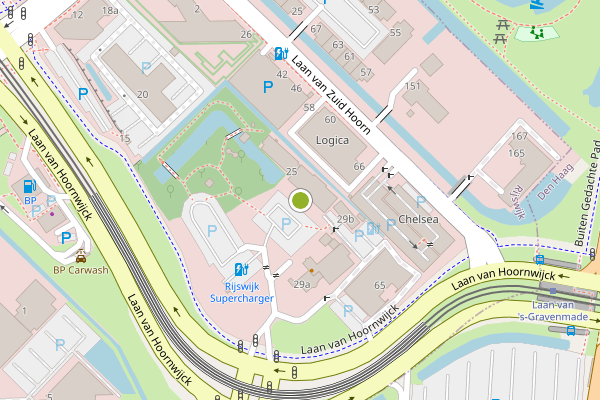 Ambulance-melding op Laan van Hoornwijck, Rijswijk op 9 mei, kaart-overzicht