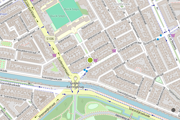 Ambulance-melding op Wapenveldestraat, Den Haag op 9 mei, kaart-overzicht