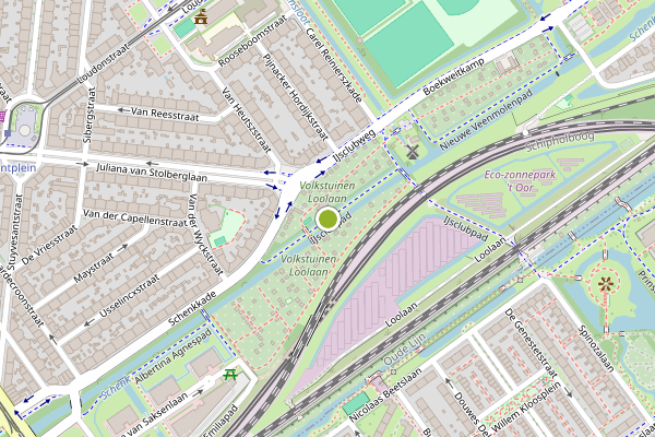 Ambulance-melding op IJsclubpad, Den Haag op 9 mei, kaart-overzicht
