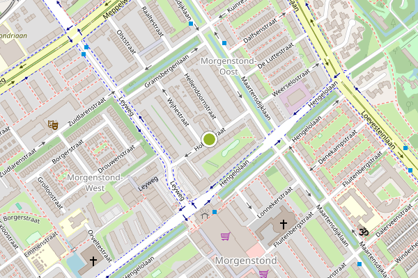 Ambulance-melding op Holtenstraat, Den Haag op 9 mei, kaart-overzicht
