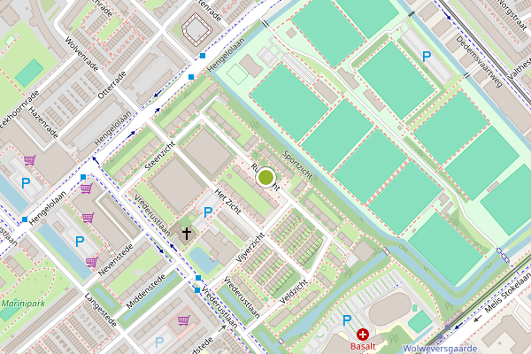 Ambulance-melding op Ruimzicht, Den Haag op 16 juli, kaart-overzicht