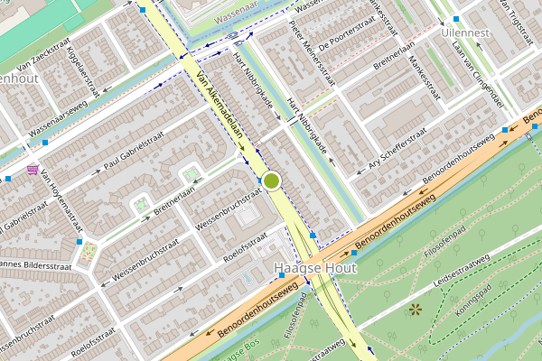 Ambulance-melding op Van Alkemadelaan, Den Haag op 16 juli, kaart-overzicht