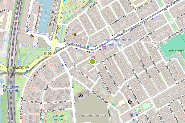 Ambulance-melding op Van Koetsveldstraat, Den Haag op 16 juli, kaart-overzicht