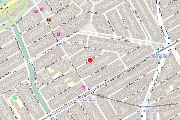 Brandweer-melding op Elsstraat, Den Haag op 16 juli, kaart-overzicht