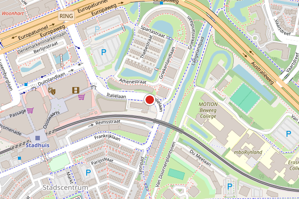 Brandweer-melding op Italielaan, Zoetermeer op 16 juli, kaart-overzicht