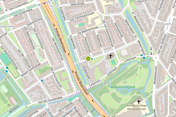 Ambulance-melding op Cort van der Lindenstraat, Delft op 16 juli, kaart-overzicht