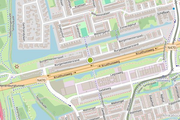 Ambulance-melding op Verzetspad, Delft op 16 juli, kaart-overzicht