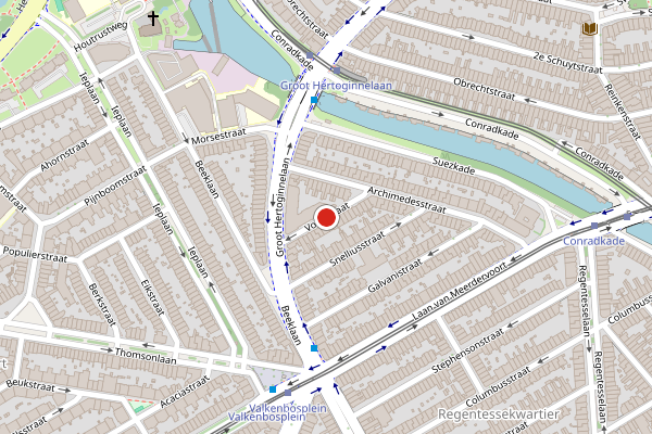 Brandweer-melding op Voltastraat, Den Haag op 16 juli, kaart-overzicht