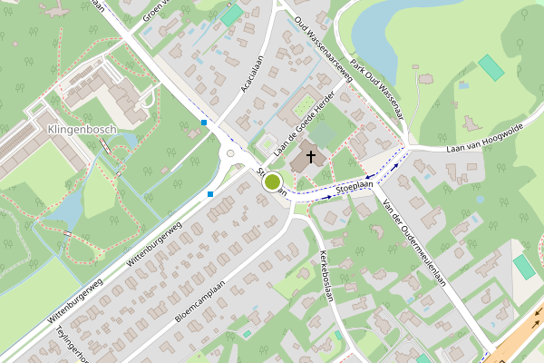 Ambulance-melding op Stoeplaan, Wassenaar op 9 mei, kaart-overzicht