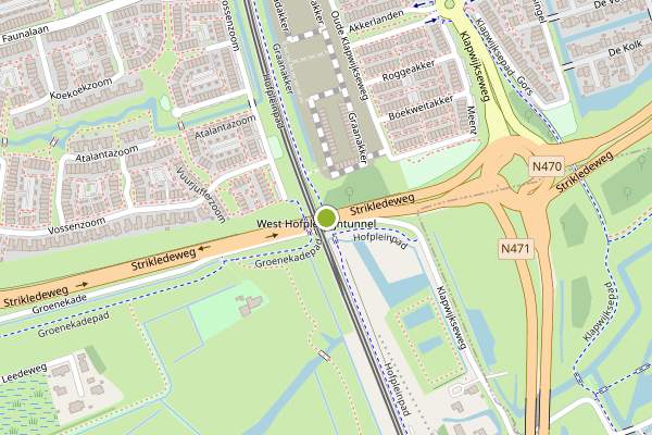 Ambulance-melding op Hofpleinpad, Pijnacker op 16 juli, kaart-overzicht