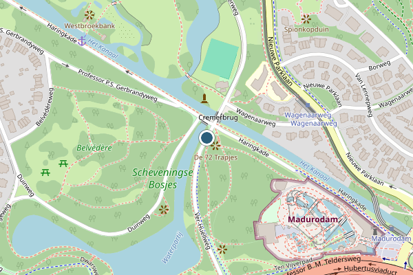 Politie-melding op Ver-Huellweg, Den Haag op 17 juli, kaart-overzicht
