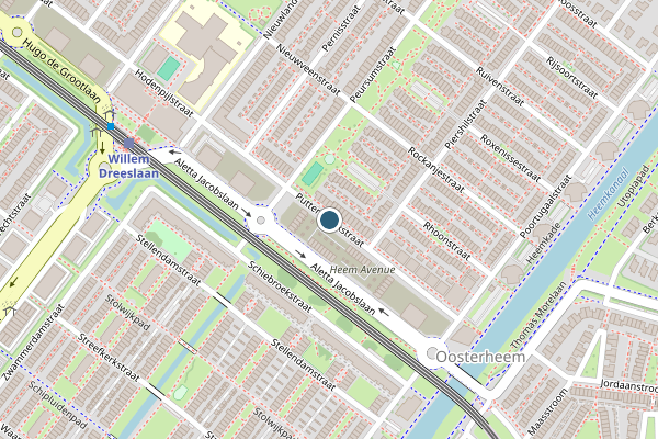 Politie-melding op Puttershoekstraat, Zoetermeer op 16 juli, kaart-overzicht