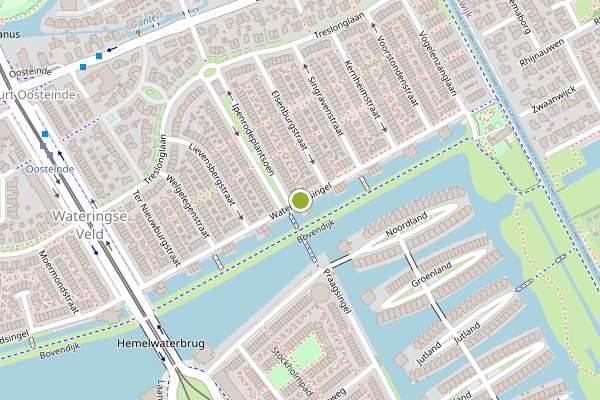 Ambulance-melding op Waterlandsingel, Den Haag op 17 juli, kaart-overzicht