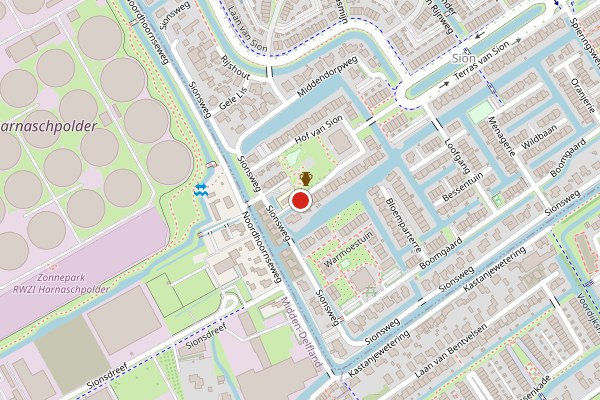 Brandweer-melding op Sionsweg, Rijswijk op 17 juli, kaart-overzicht