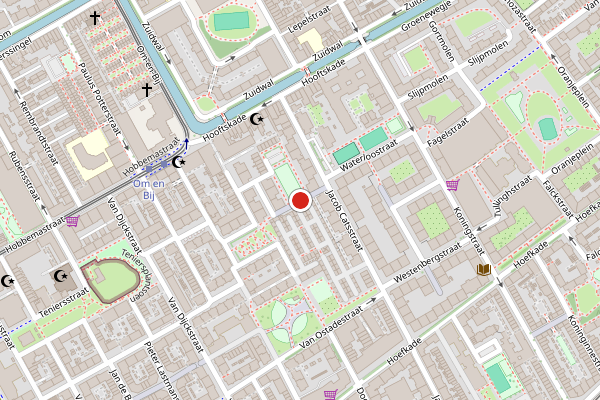 Brandweer-melding op Nicolaas Penninghof, Den Haag op 17 juli, kaart-overzicht
