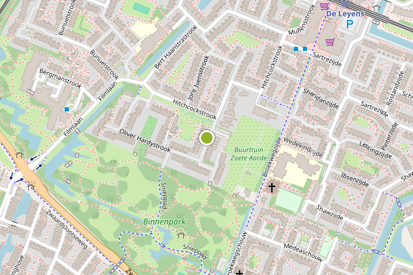 Ambulance-melding op Elia Kazanstrook, Zoetermeer op 9 mei, kaart-overzicht