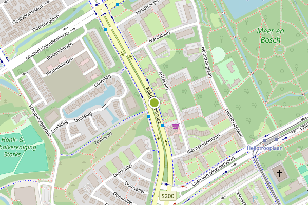 Ambulance-melding op Kijkduinsestraat, Den Haag op 17 juli, kaart-overzicht