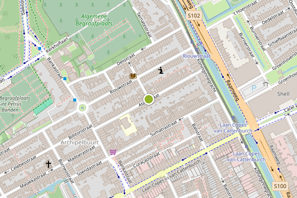 Ambulance-melding op Atjehstraat, Den Haag op 17 juli, kaart-overzicht