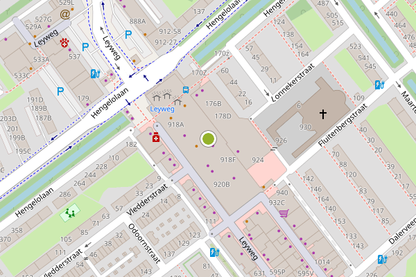 Ambulance-melding op Leyweg, Den Haag op 17 juli, kaart-overzicht