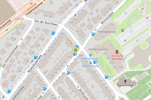 Ambulance-melding op lunchroom, Den Haag op 17 juli, kaart-overzicht