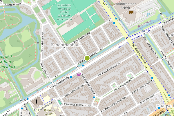 Ambulance-melding op Wassenaarseweg, Den Haag op 17 juli, kaart-overzicht
