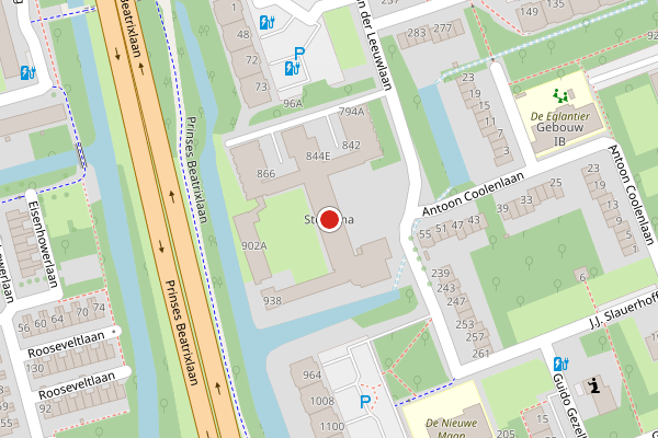 Brandweer-melding op Aart van der Leeuwlaan, Delft op 17 juli, kaart-overzicht