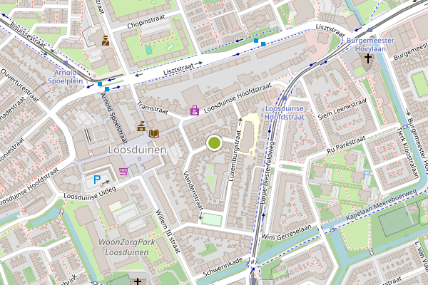 Ambulance-melding op Laurenburgstraat, Den Haag op 9 mei, kaart-overzicht