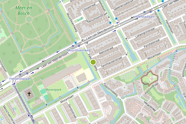 Ambulance-melding op Palestrinaweg, Den Haag op 9 mei, kaart-overzicht