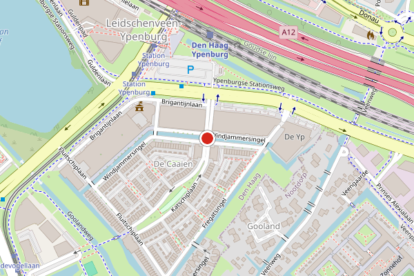 Brandweer-melding op Katschiplaan, Den Haag op 17 juli, kaart-overzicht