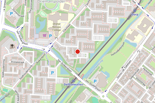 Brandweer-melding op Johan Willem Frisostraat, Zoetermeer op 17 juli, kaart-overzicht
