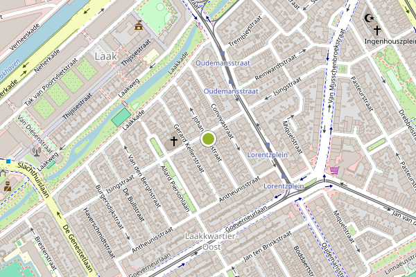 Ambulance-melding op Johan Gramstraat, Den Haag op 17 juli, kaart-overzicht