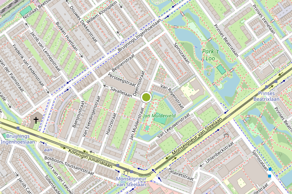 Ambulance-melding op Jan Mulderstraat, Voorburg op 17 juli, kaart-overzicht