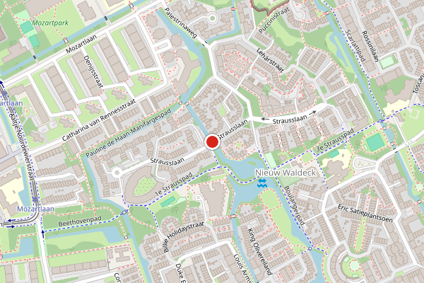 Brandweer-melding op Strausslaan, Den Haag op 17 juli, kaart-overzicht