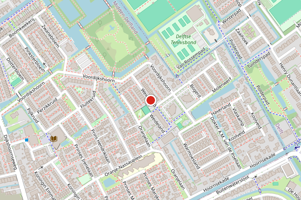 Brandweer-melding op Weideland, Den Hoorn ZH op 17 juli, kaart-overzicht