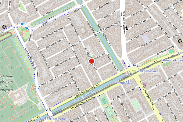 Brandweer-melding op Meidoornstraat, Den Haag op 18 juli, kaart-overzicht