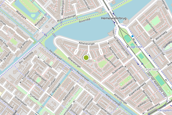 Ambulance-melding op Boedapestplein, Den Haag op 18 juli, kaart-overzicht