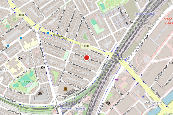 Brandweer-melding op Gabriël Metsustraat, Den Haag op 18 juli, kaart-overzicht