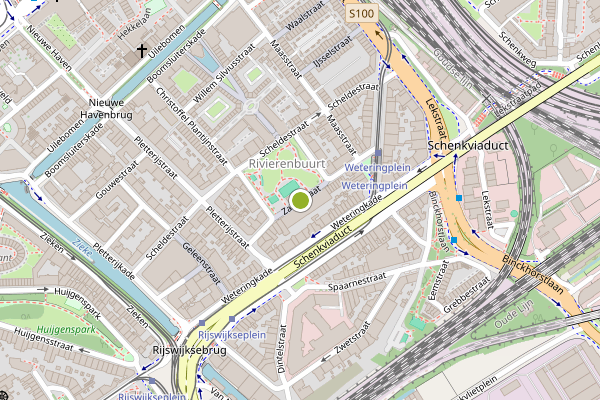 Ambulance-melding op Zaanstraat, Den Haag op 18 juli, kaart-overzicht