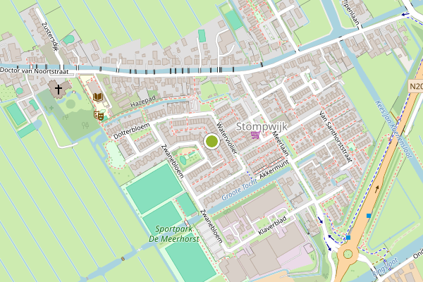 Ambulance-melding op Waterviolier, Leidschendam op 18 juli, kaart-overzicht