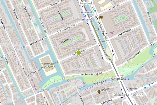 Ambulance-melding op Orlandostraat, Den Haag op 10 mei, kaart-overzicht